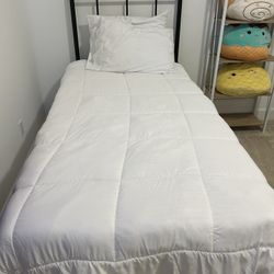 Twin Bed Metal Frame And Mattress