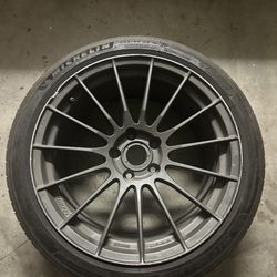 1 Enkei RS05RR 18x9.5 +35 With Michelin Pilot Sport All Season 4 245/40/18