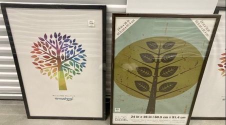 Lot of (3) Studio Decor 🖼️ 24 X 36 Picture Poster Print Art Frames for Prints Posters Etc. by Aaron Brothers - Still In Original Shrink Wrap - Practi