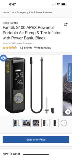 Fanttik S100 Apex Air Inflator