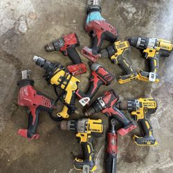 Milwaukee Dewalt Tools BROKEN