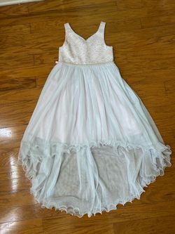 NEW American Princess White Lace Bodice High-Low Tulle Party Dress size 12
