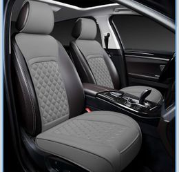 Front Car Seat Covers for Volvo,Leather Waterproof Seat Protector Custom Fit Volvo XC90 XC60 XC40 V60 C40 V90 S70 S40 S60 S90,2 Pack,Gray