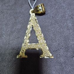 10kt YG "A" Pendant. (C-1) ASK FOR RYAN. #(contact info removed)71