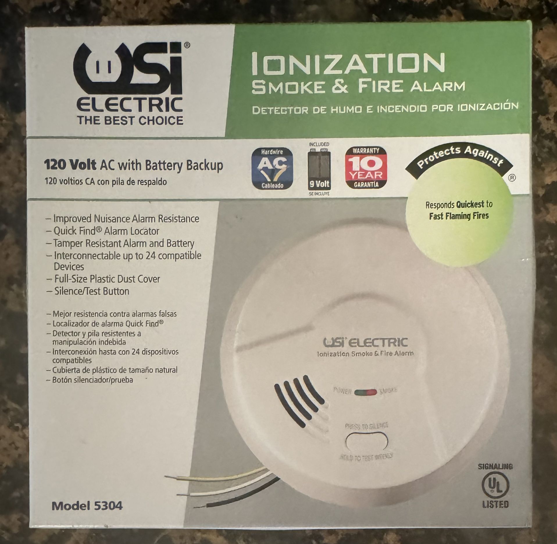 IONIZATION SMOKE & FIRE ALARM