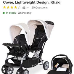 Baby Trend Infant and toddler Double Stroller & Car Seat