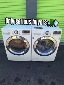 Lg washer and gas dryer Good Conditions 3 Months Warranty Delivery Available