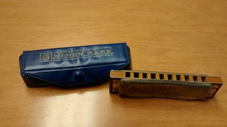 Harmonica with case