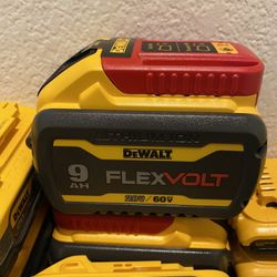9.0 Dewalt Flexvolt Battery Brand New 9ah