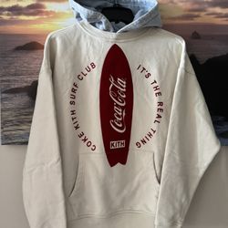 Kith x Coca Cola Surfboard Williams II Hoodie Turtledove/ S: