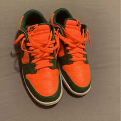 Miami Hurricane Dunks, Size 11