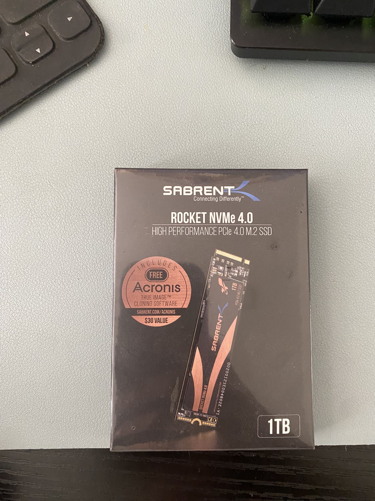 SSD Sabrent Rocket NVMe 4.0 1TB M.2 SSD.