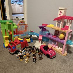 Huge Lot of Fisher-Price Little People Toys, Cars & Playsets – All Working & Light-Up