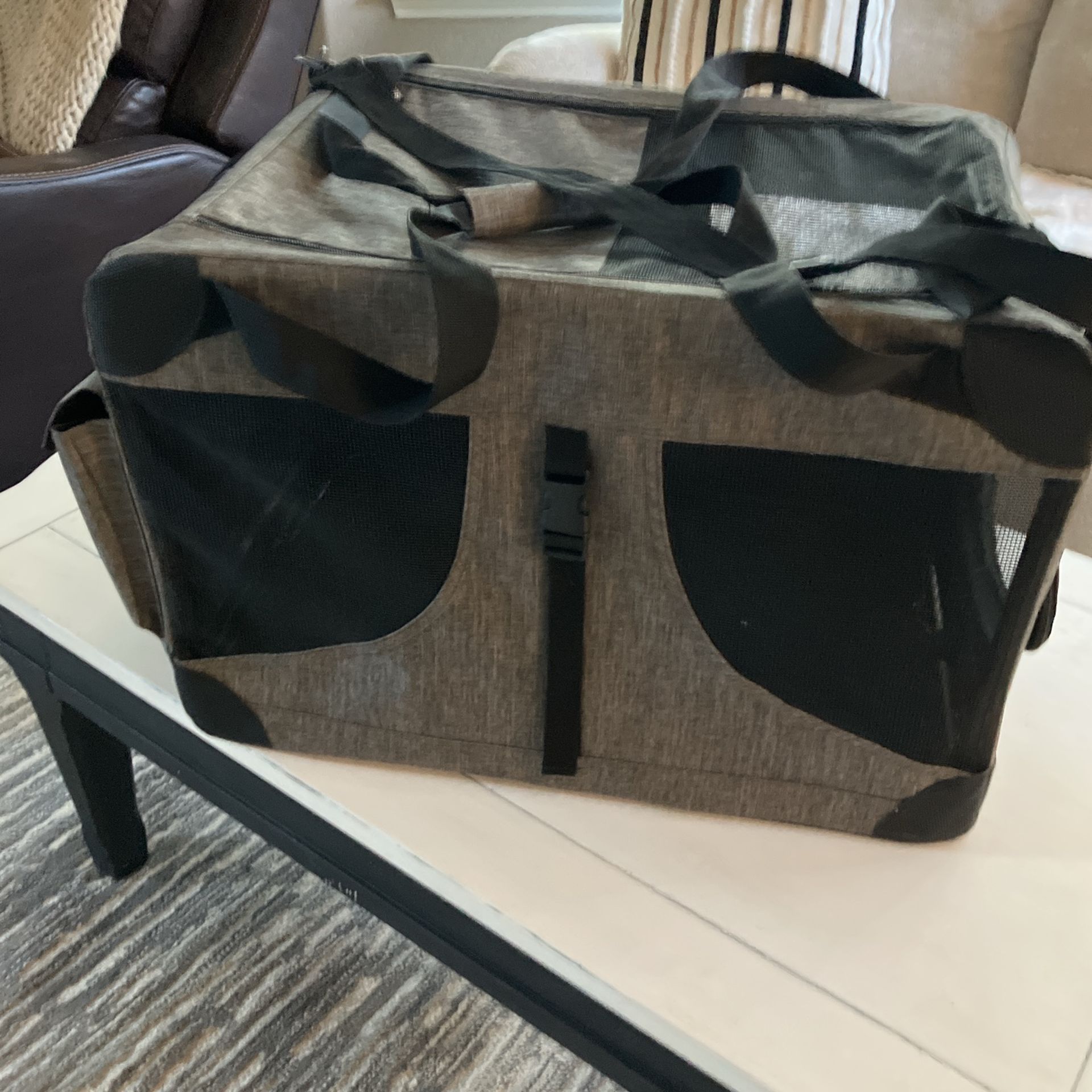 Fofos Soft But Durable Backpack Dog & Cat Carrier - Grey