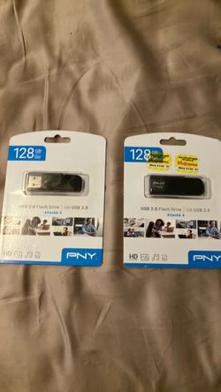 PNY 128GB USB 2.0 Flash Drive – 2 Pack