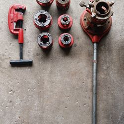 Ridgid pipe threader,pipe cutter, dies