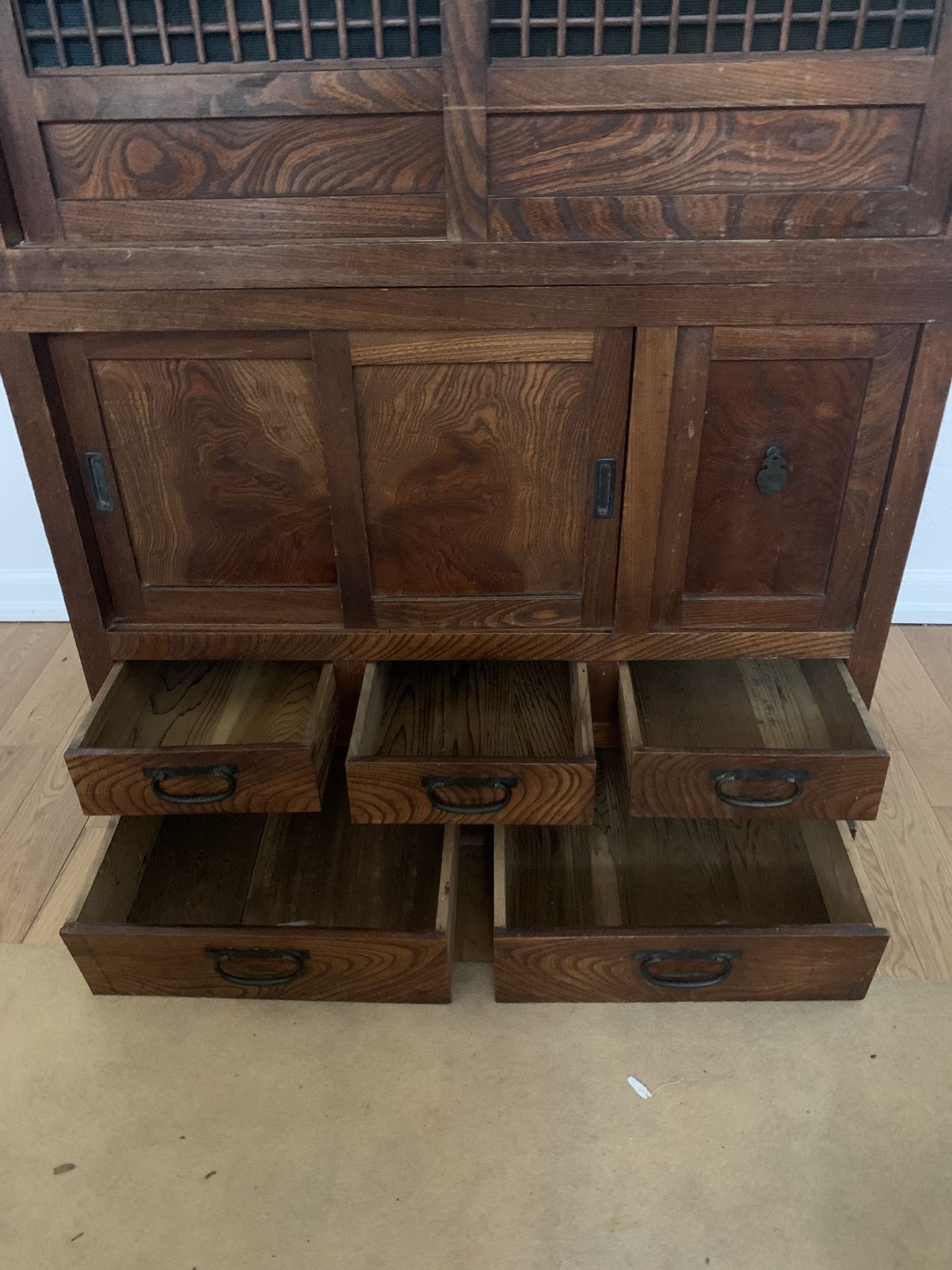 Japanese Tansu Chest With Stone Counter