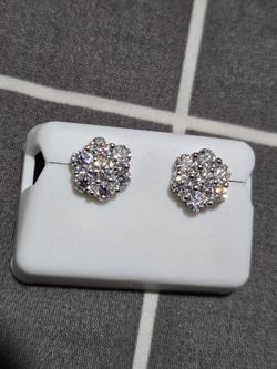 silver earrings