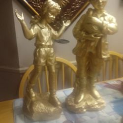 Awesome Golden yard decor high quality Masterpiece Set Of 2 100 Or50each