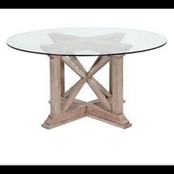 Z Gallery 52” Glass Dining table 
