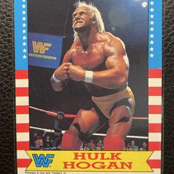 1987 Hulk Hogan Topps WWF Wrestling Card #3 Hulkster HOF
