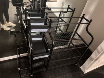 Home gym storage rack