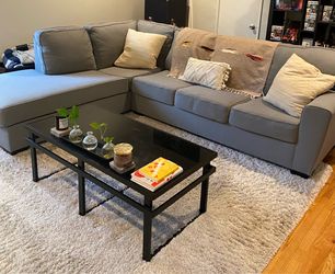 Ashley Gray chaise couch