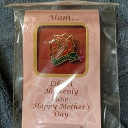 Brand New Mother's Day Rose Pin