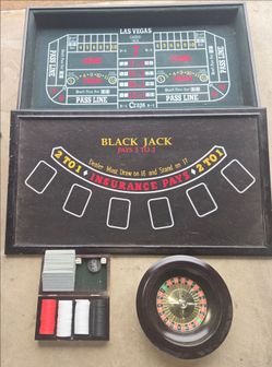 Players Club Deluxe 3-in-1 Casino Royal Black Jack Poker Box