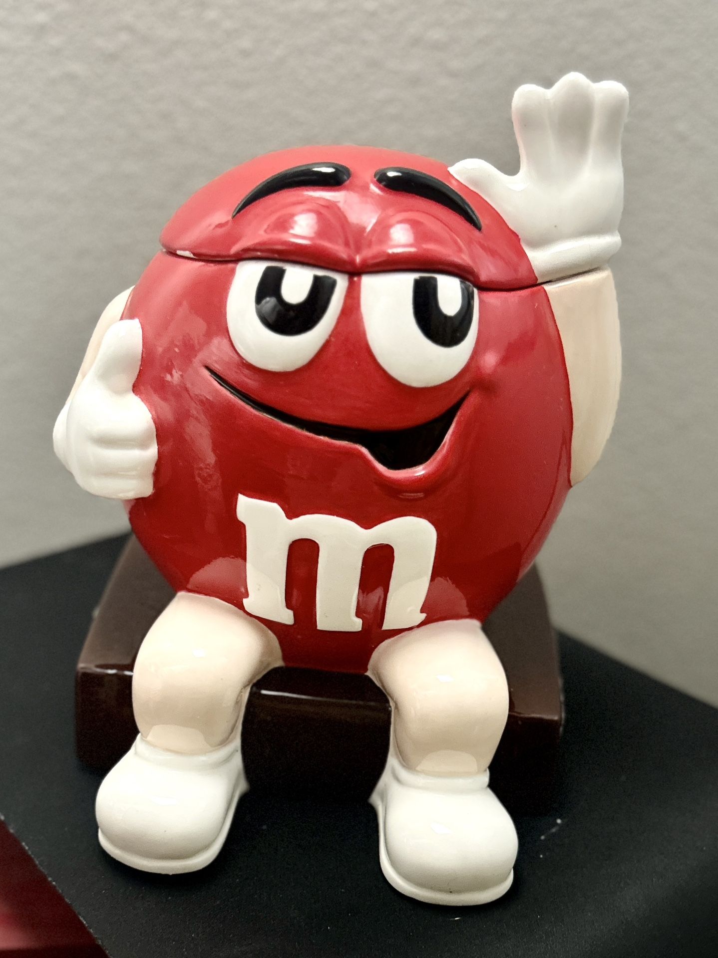 Mars M&Ms Red Character Ceramic Cookie Jar
