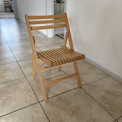 Solid Wood Folding Chair 