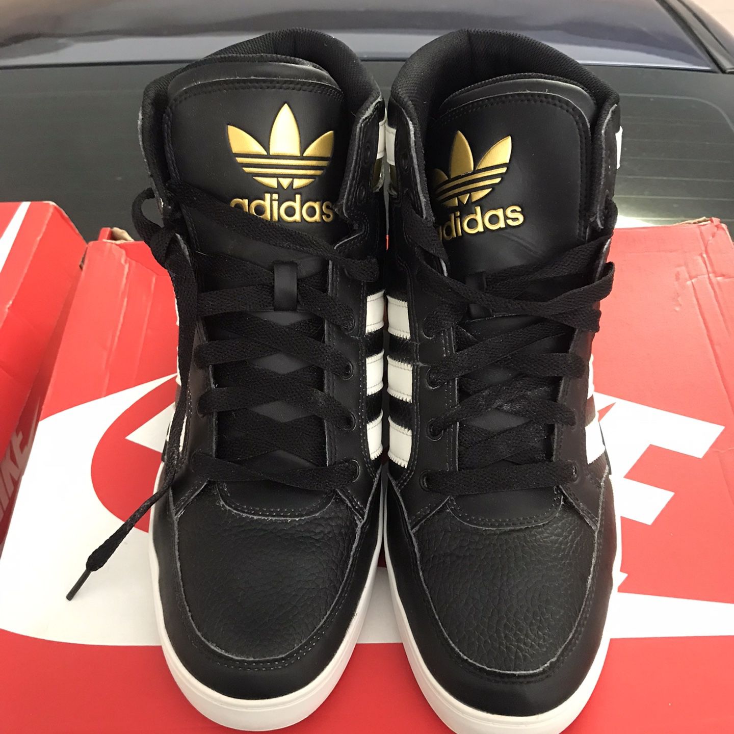 Adidas Hard HIGH 'BLACK WHITE GOLD' Sale in Los Angeles, CA - OfferUp