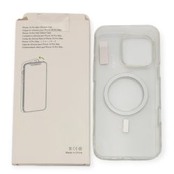 For Phone 16 Pro Max Clear Case Magnetic,Silicone 