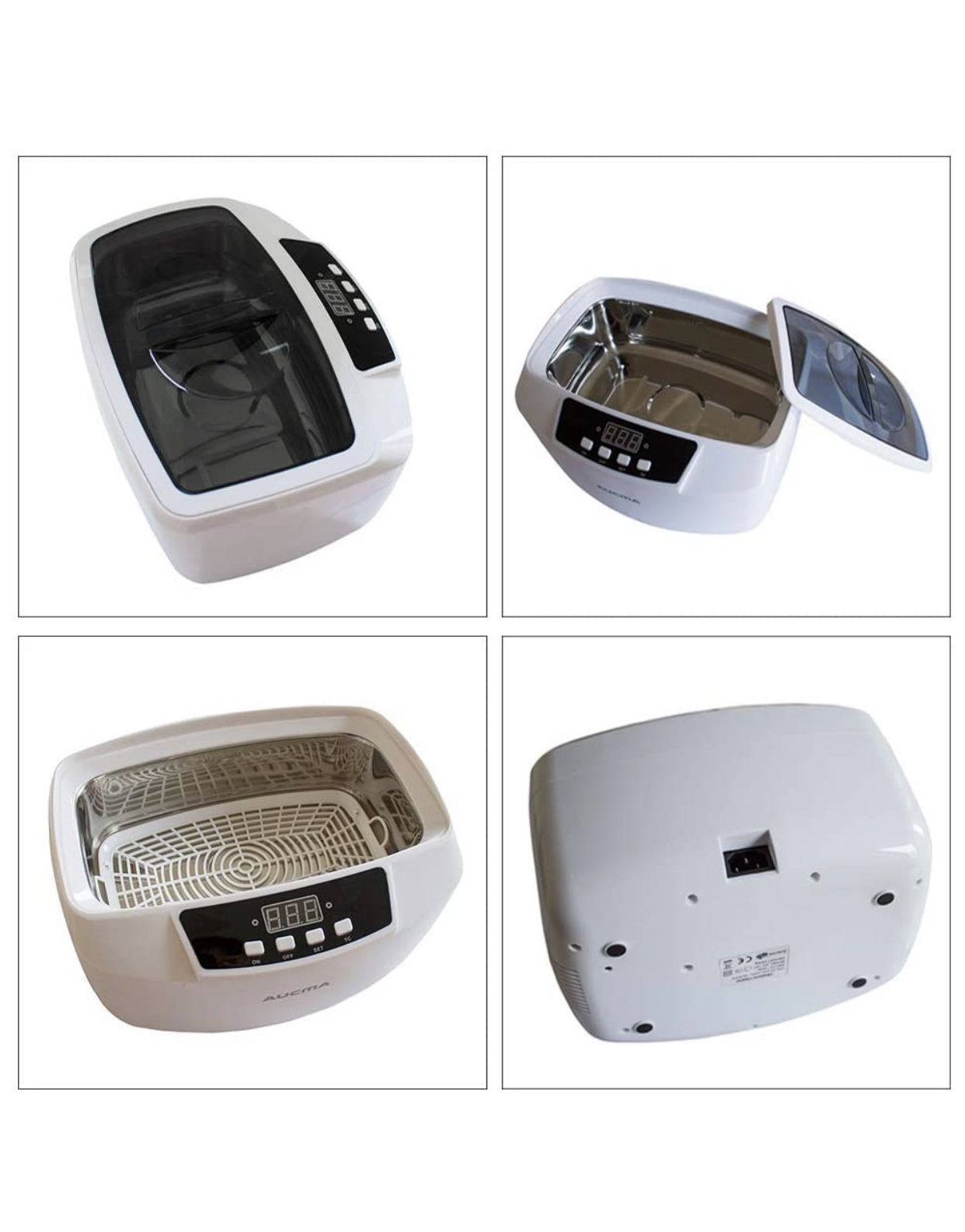 Ultrasonic Cleaner, Professional 160 Watts 2.5L Heated Ultrasonic Jewelry Cleaners Industrial Grade with Digital Timer for Home & Commercial (White)