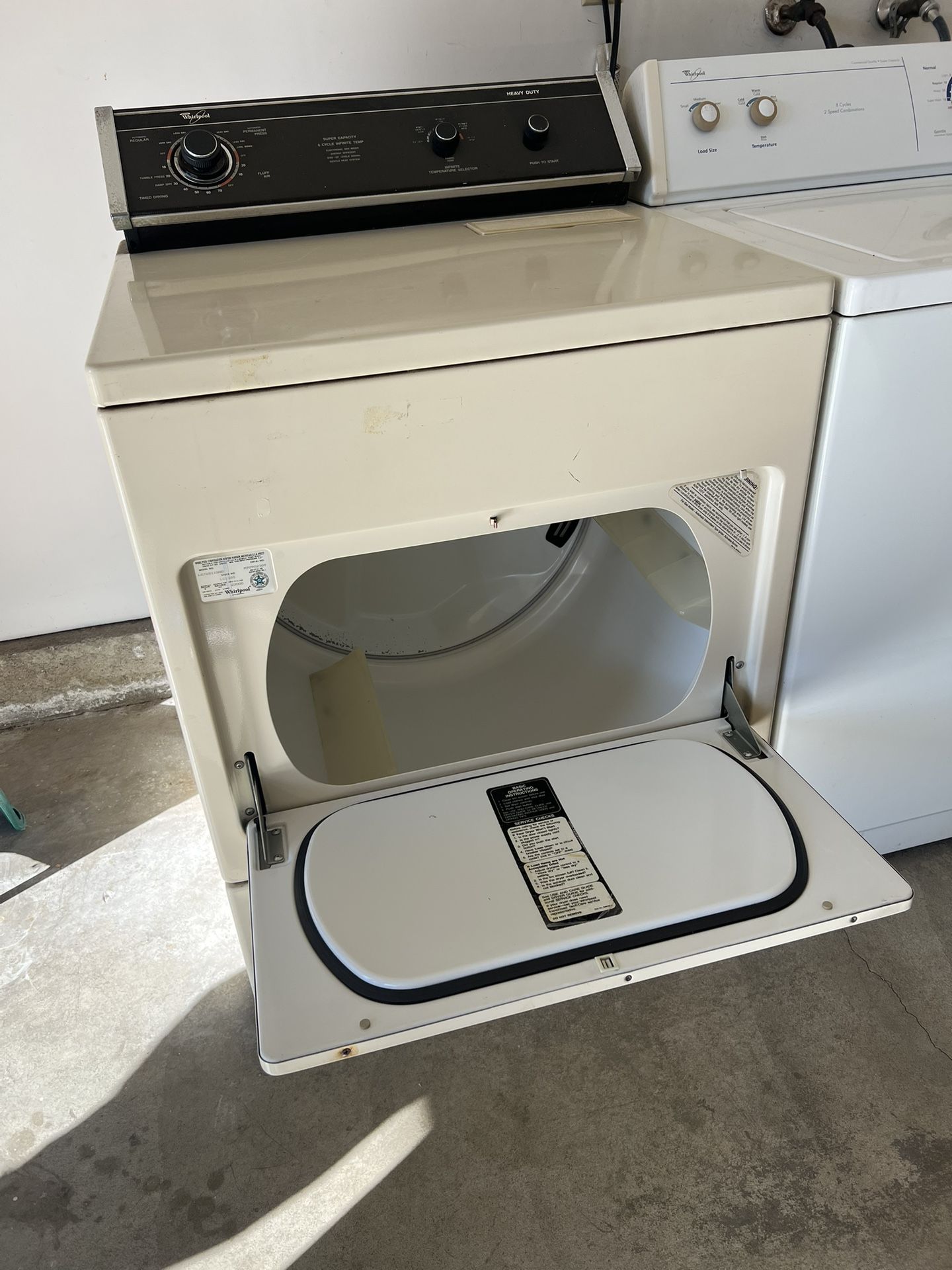 Whirlpool Dryer, Heavy W