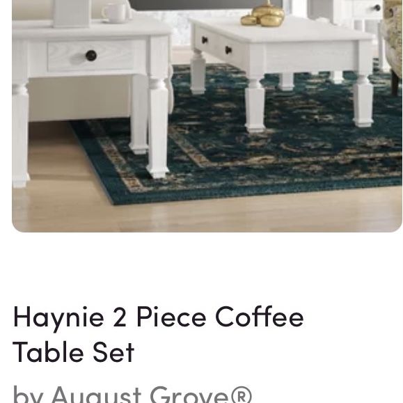 2 Piece Coffee Table