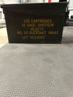 Vintage Army Shotgun Canister
