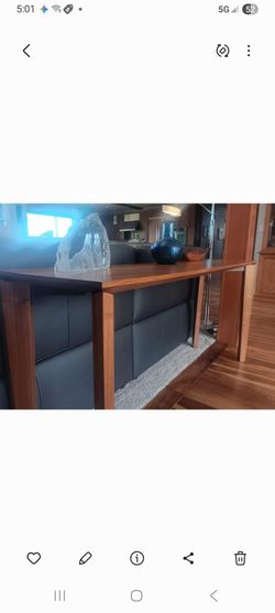Walnut console table.,looks like teak