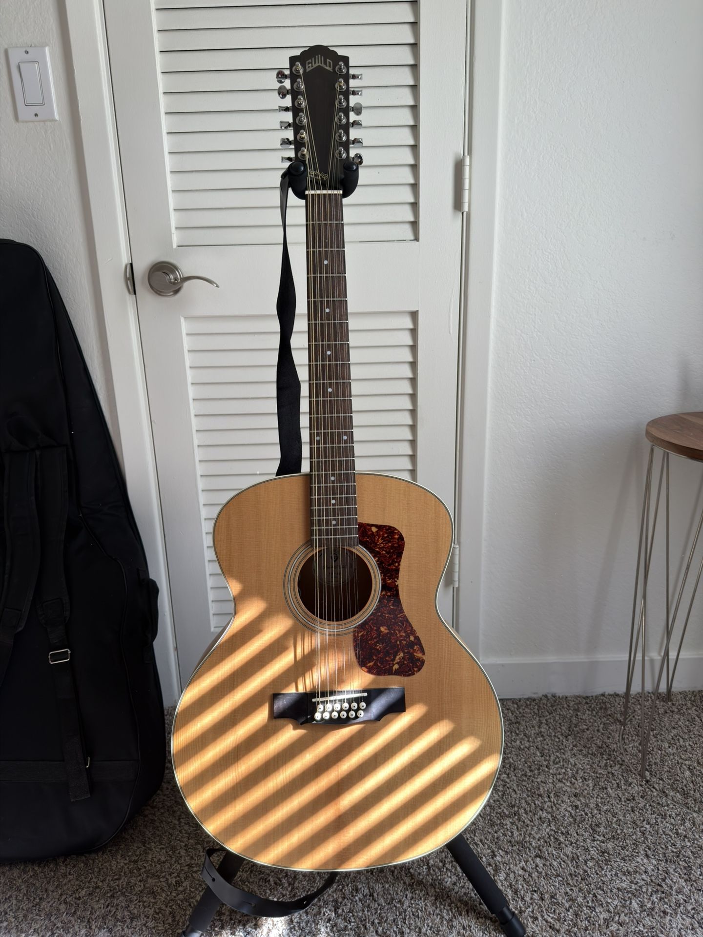 Guild 12 String Acoustic W Bag, Strap