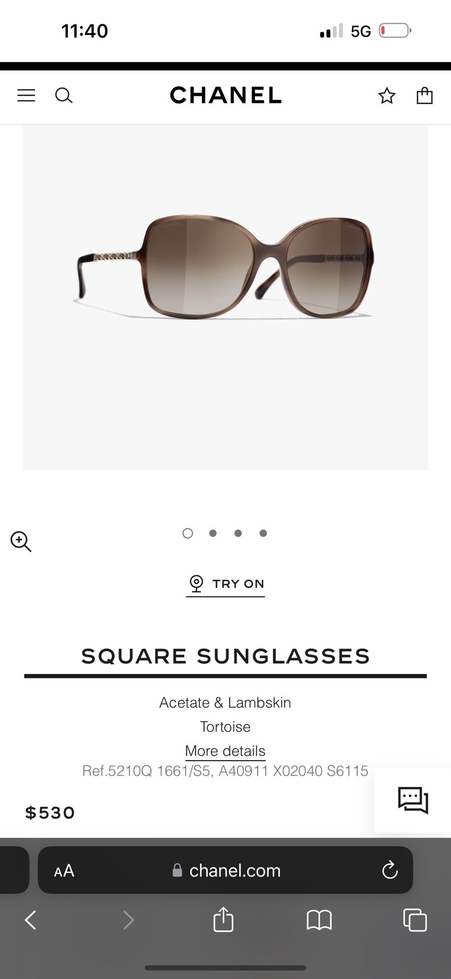 Brand New Chanel Sunglasses