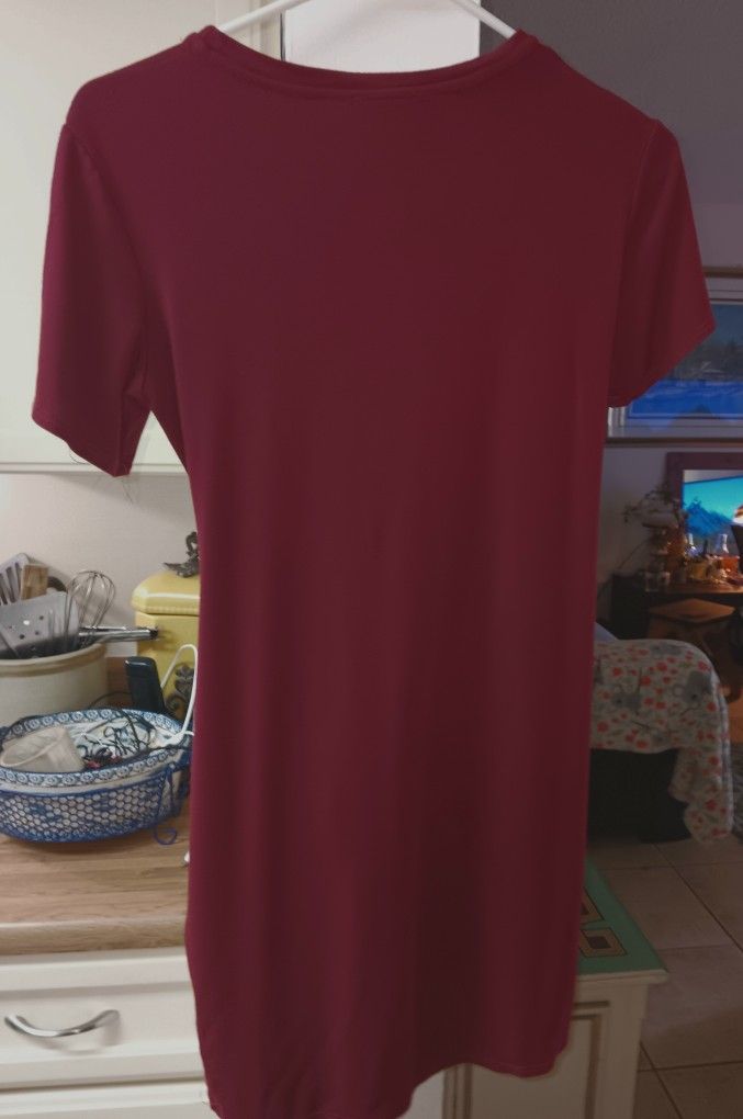 Burgundy Soft Cotton Summer Top