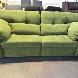 88” Large Pull Out Sofa Bed, Convertible Sleeper Sofa Couch With Pullout Bed, 2 In 1 Sofa Bed Couch ,For Living Room Office,Green
