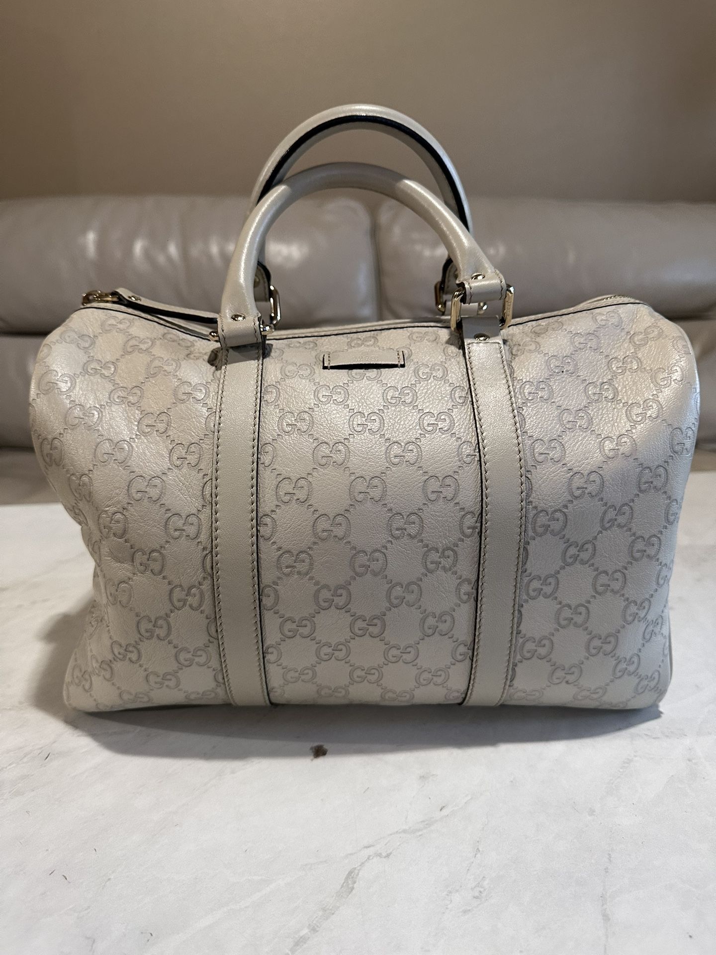 Gucci , Leather , Cream White