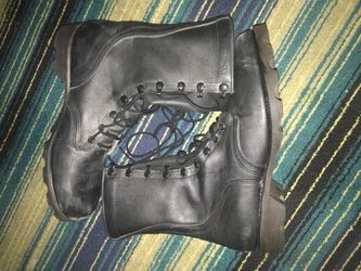Black Army boots
