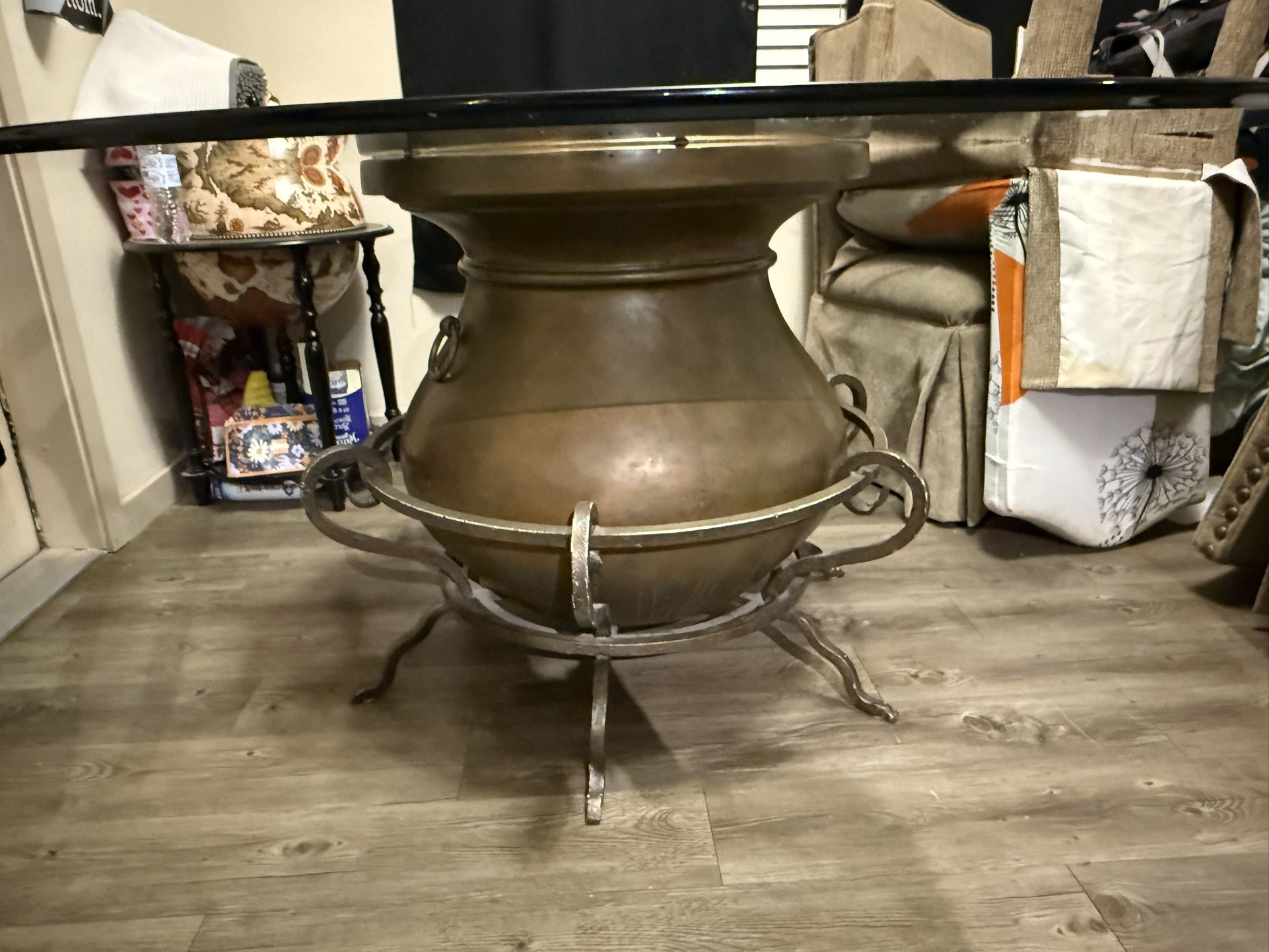 Unique Cauldron Style Dining Table