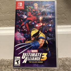 Marvel Ultimate Alliance 3 The Black Order Nintendo Switch Game and Case