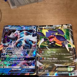 primarina gx 42/149 and Garchomp EX XY Black Star Promo XY09 Jumbo Pokemon Cards
