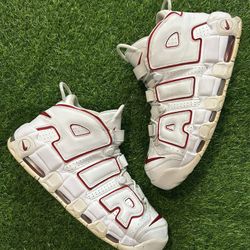 Nike Air More Uptempo White Varsity Red Size 14 No Box