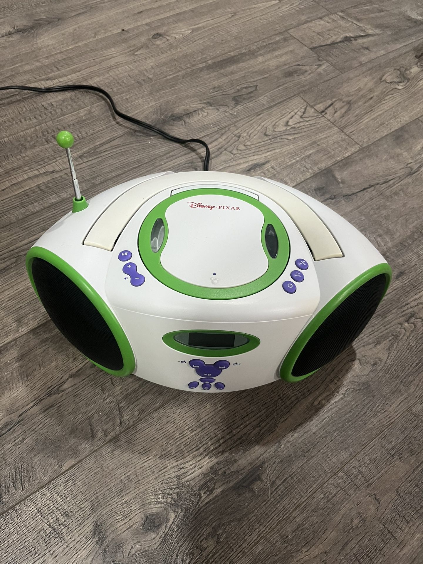 Buzz Lightyear Disney Pixar CD Boombox - To Infinity and BEYOND with Your Music!