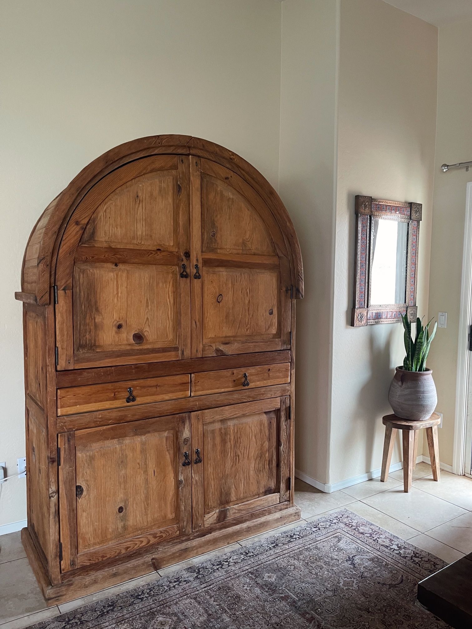 Round Armoire Cabinet From Potato Barn